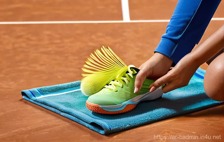 배드민턴 용품 관리 방법 - **Prompt 1: Dedicated Racket Maintenance**
"A male badminton player, mid-20s, with a focused exp... 배드민턴 용품 관리 방법 - **Prompt 1: Dedicated Racket Maintenance**
"A male badminton player, mid-20s, with a focused exp...