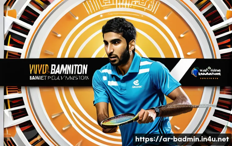 배드민턴 전문 잡지 추천 - A vibrant, modern digital badminton magazine cover designed for Arabic-speaking audiences, featuring...